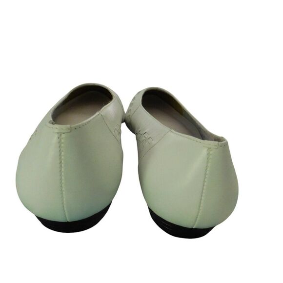 NEW Cabin Creek Carly Shoes White Woven Leather Slip-On Loafers Sz 9 Flats - Picture 3 of 7